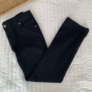 Circo Black Pants Straight Leg Jean Style Adjustable Waist Girls Size 12 Adj Tab